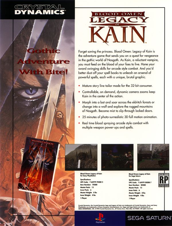 (PS1)Blood Omen-Legacy of Kain Blood_Omen_Saturn-Early_Ad-01